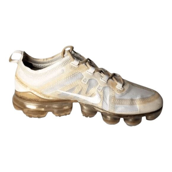 NWOB NIKE Air VaporMax 2019 'Cream Light Bone' Running Shoes Size 8 - Picture 6 of 10